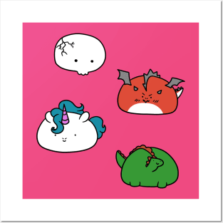 Cute Creature Blobs! Posters and Art